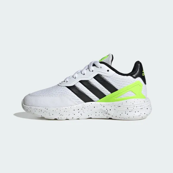 ADIDAS NEBZED LIFESTYLE LACE RUNNING SHOES - WHITE