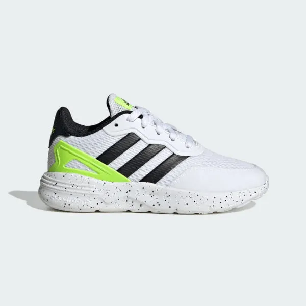 ADIDAS NEBZED LIFESTYLE LACE RUNNING SHOES - WHITE