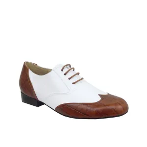 AN-Mens: Amante: Vanilla CHOCOCroco | 1.25" Marcado | MED | Suede Sole | Limited Edition
