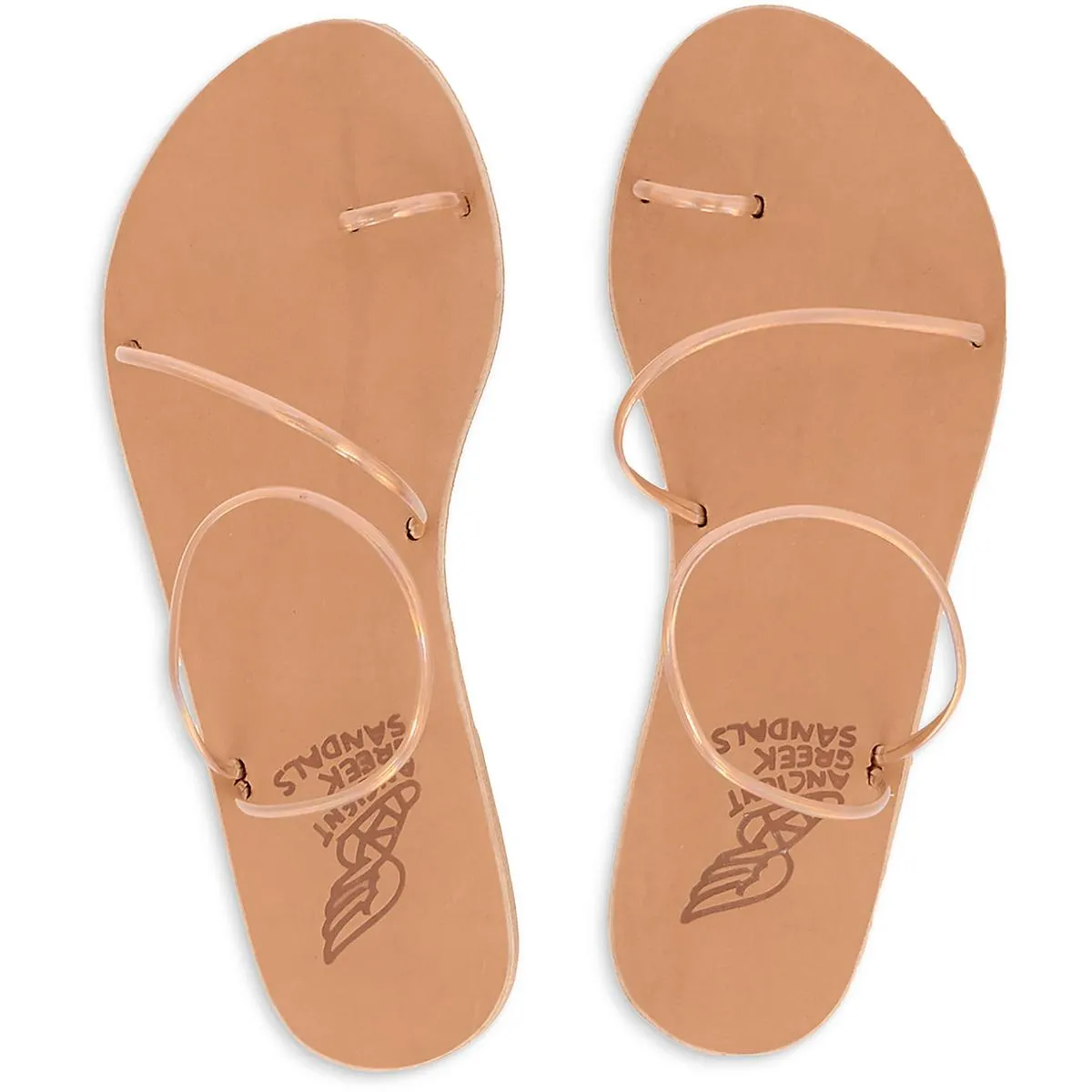 Ancient Greek Sandals Womens Chora Iridescent Rame Leather Slide Sandals