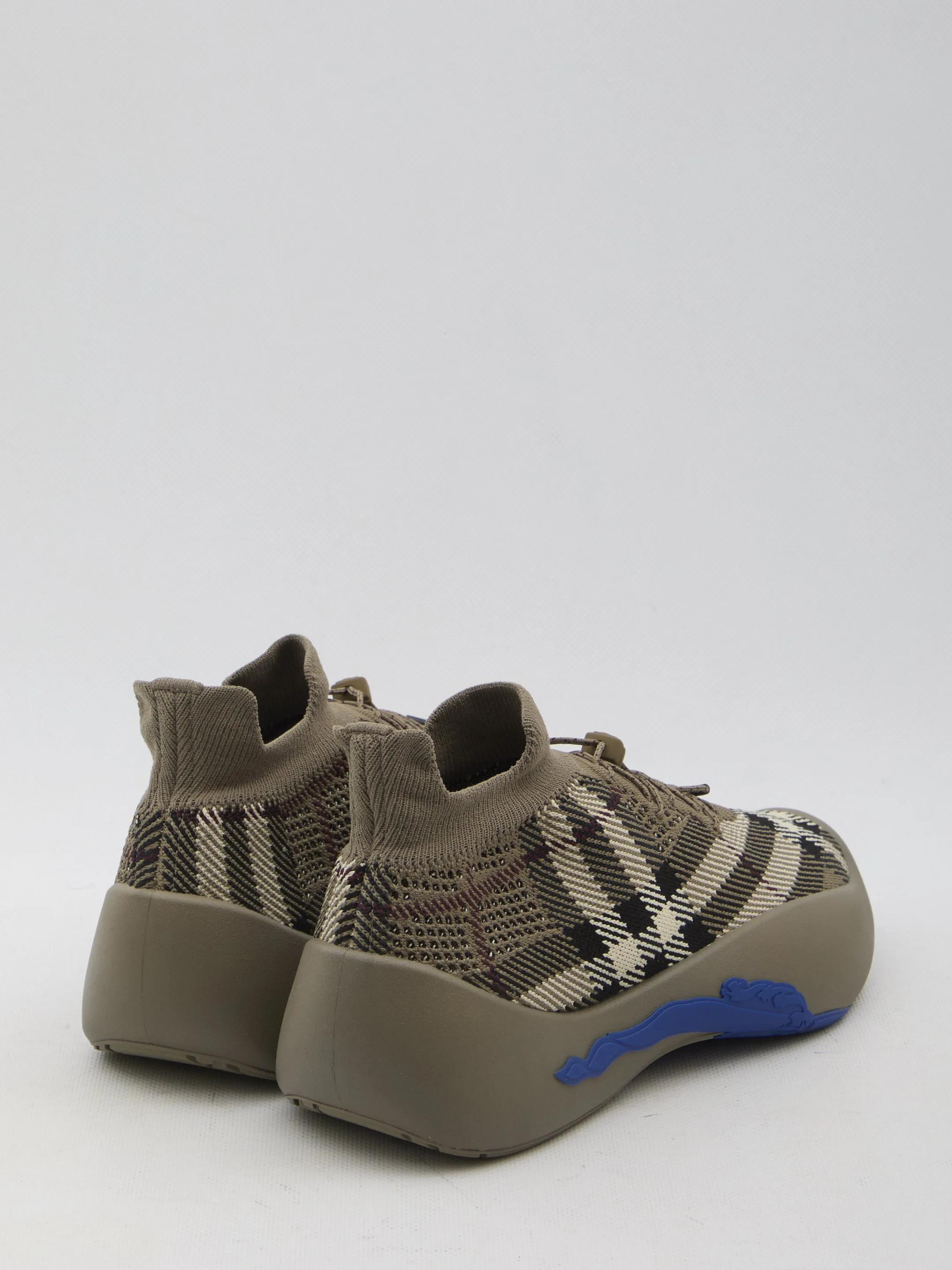 Burberry Check Knit Neptune Sneakers
