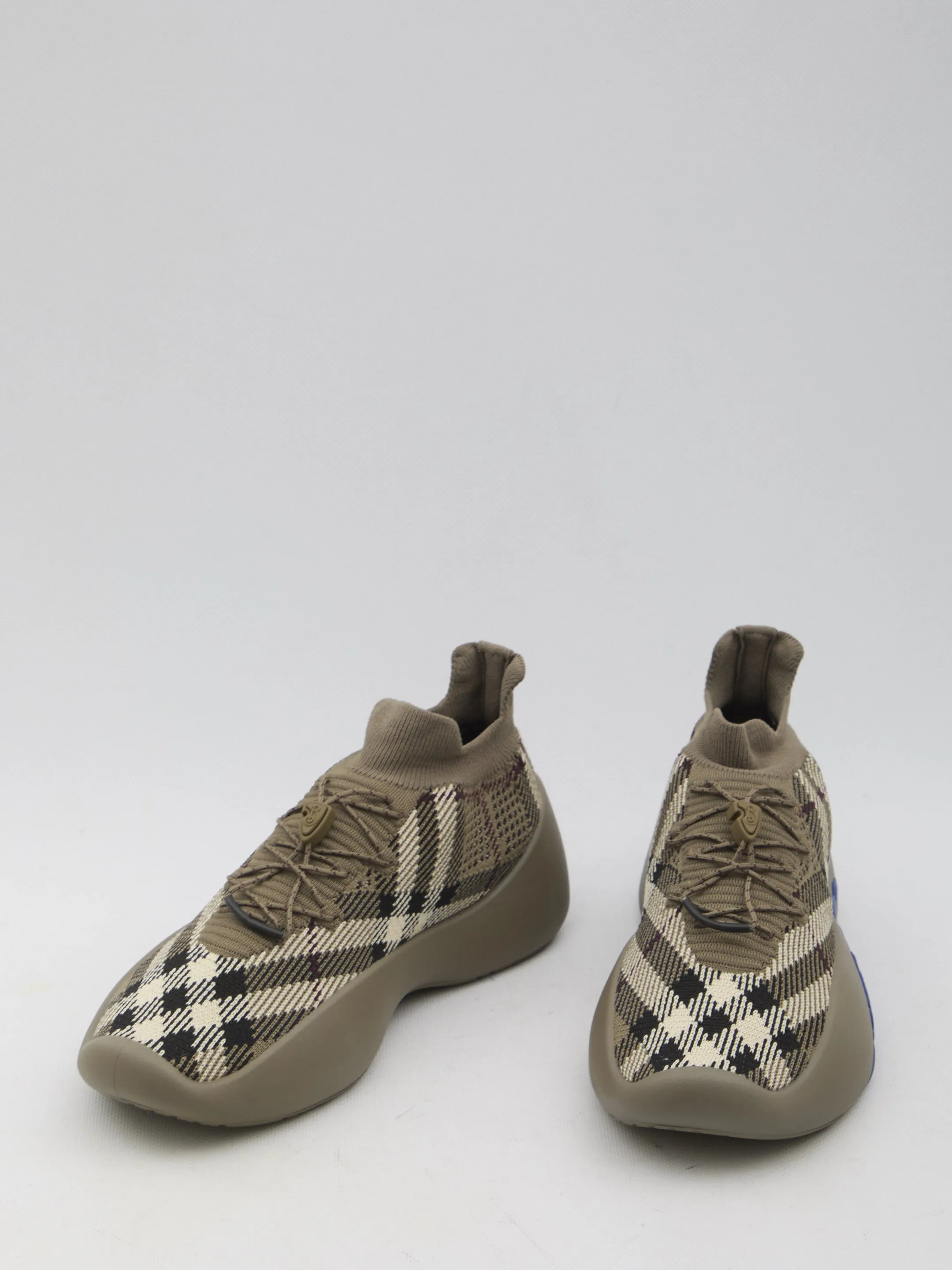 Burberry Check Knit Neptune Sneakers