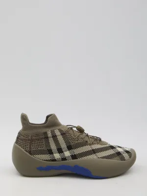 Burberry Check Knit Neptune Sneakers