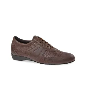 Diamant-Mens: Beckham: Distressed Brown Leather | .5" Wedge | WIDE | Suede Sole
