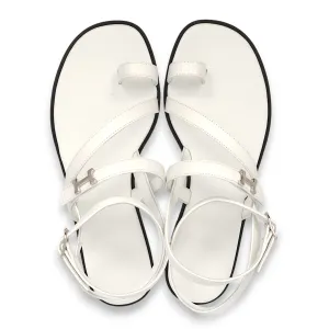 Harmonie 35.5 Blanc Sandals in Calfskin, Palladium hardware