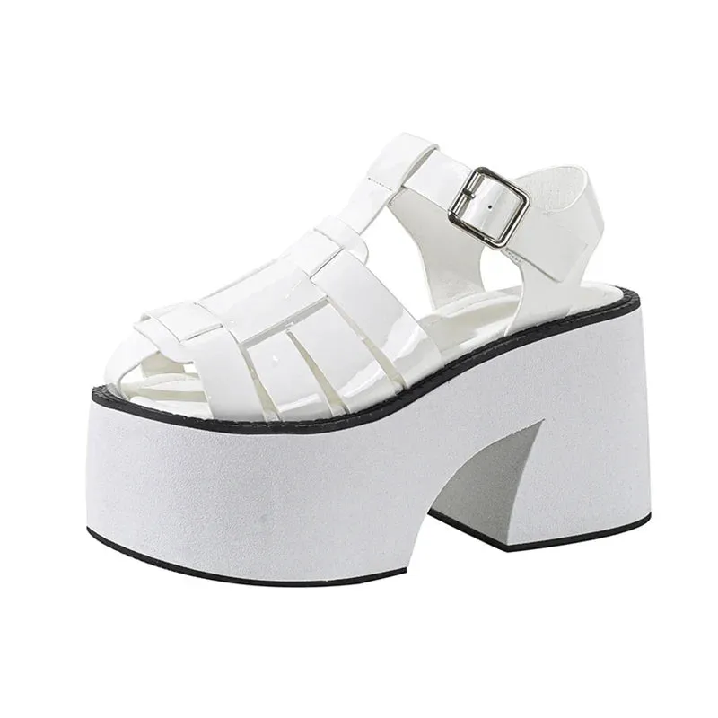 Joskaa 2024 New Chunky Sandals Strap Gladiator