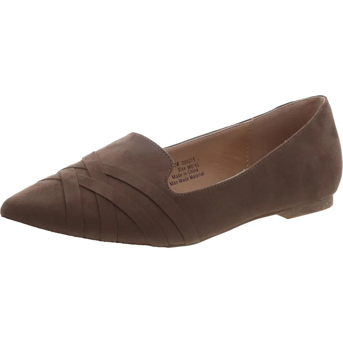 Journee Collection Womens Faux Suede Flat Shoes