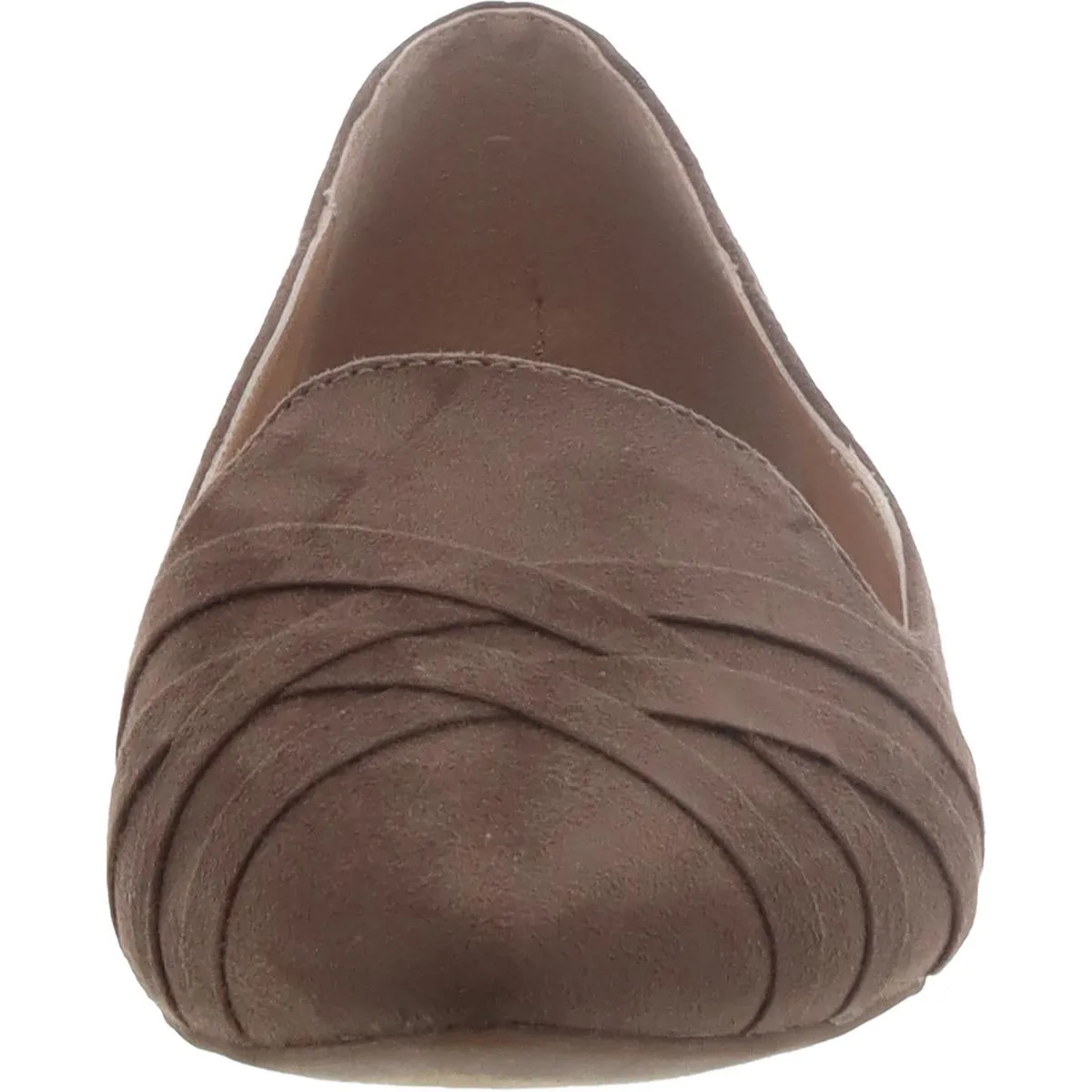 Journee Collection Womens Faux Suede Flat Shoes