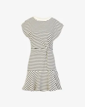 Maeve Dress | Cream/Black