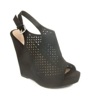 Matilda Perforated Platform Sandal