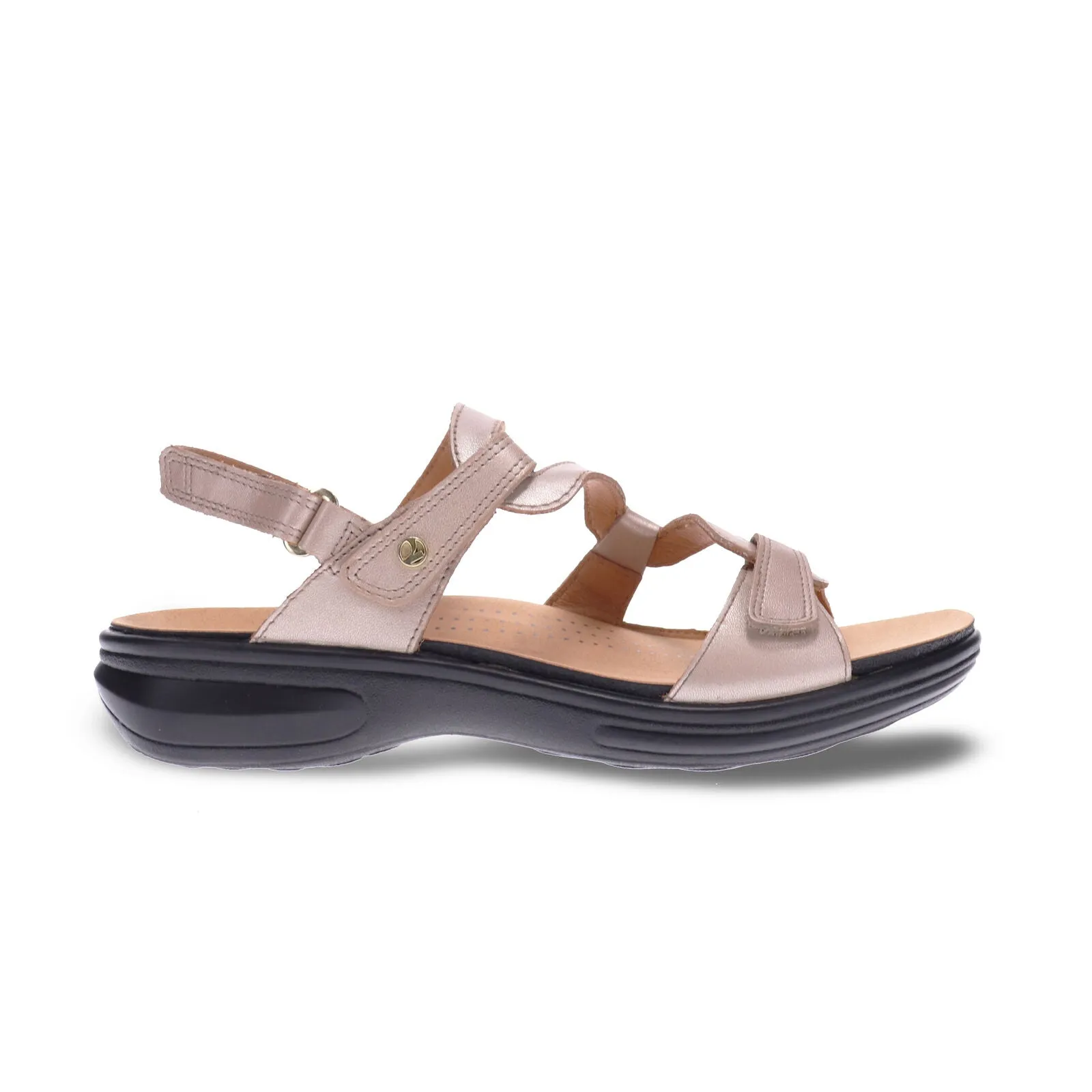 Miami Emerald Backstrap Sandal WIDE - Champagne LAST ONE SIZE 37