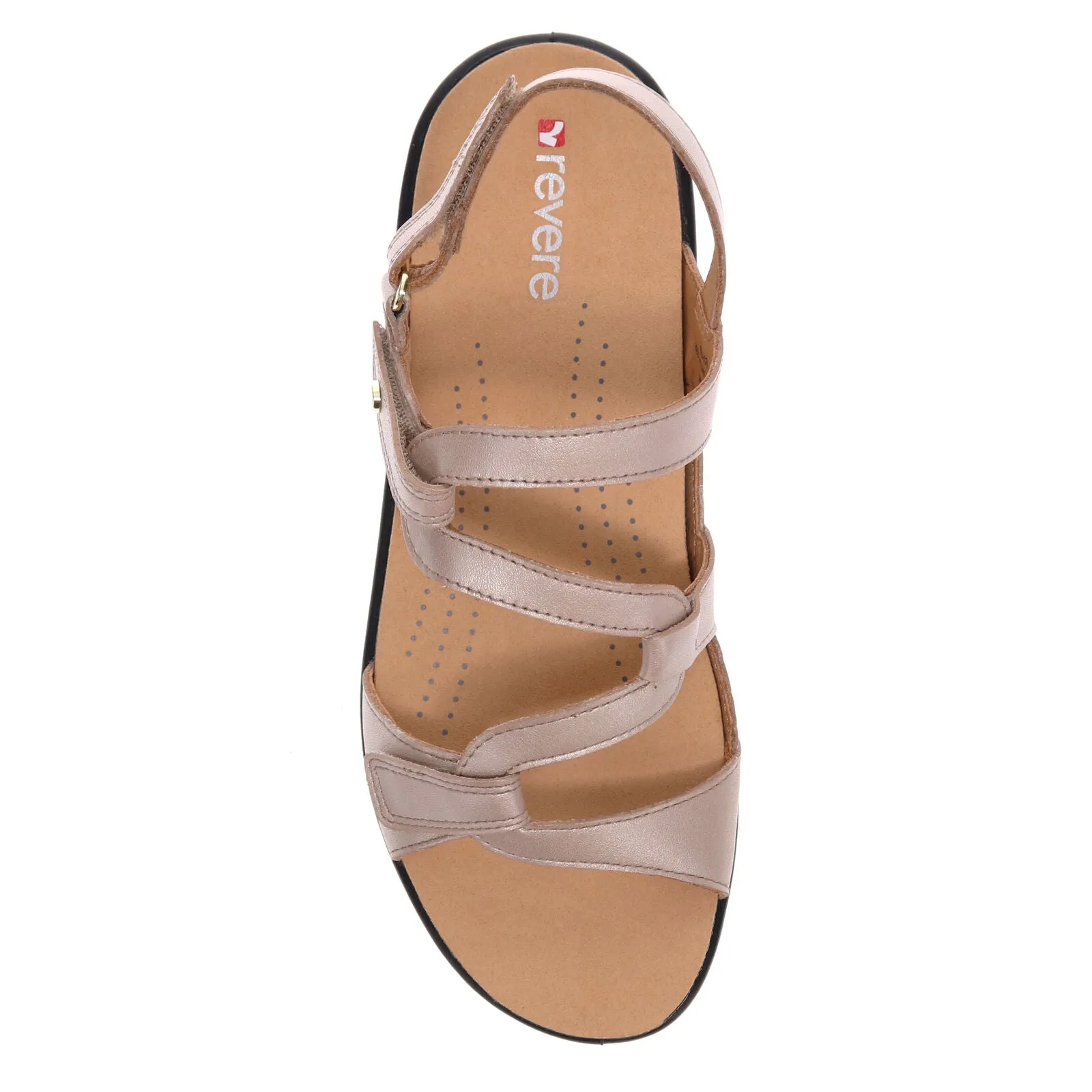 Miami Emerald Backstrap Sandal WIDE - Champagne LAST ONE SIZE 37