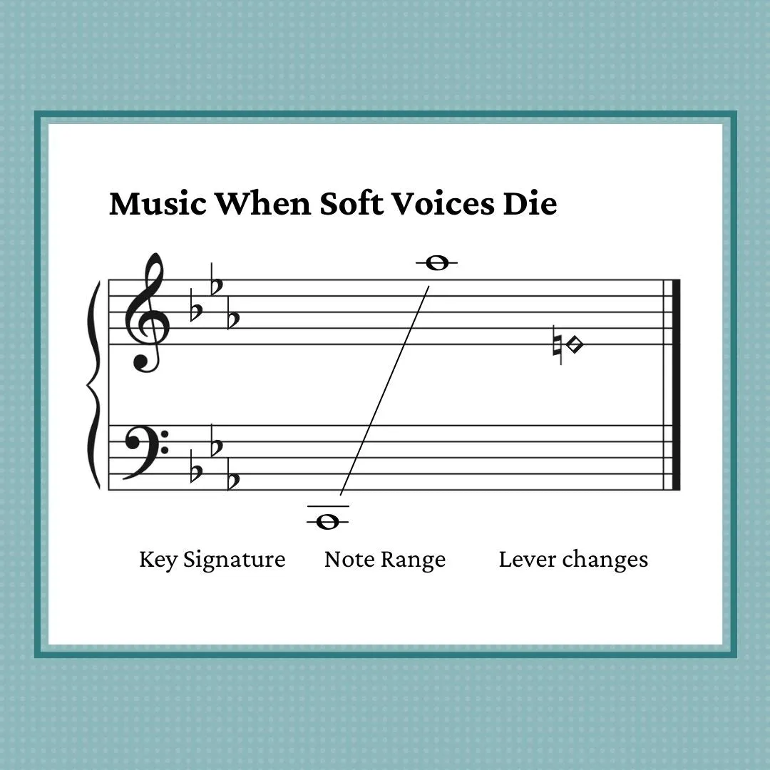 Music When Soft Voices Die, harp