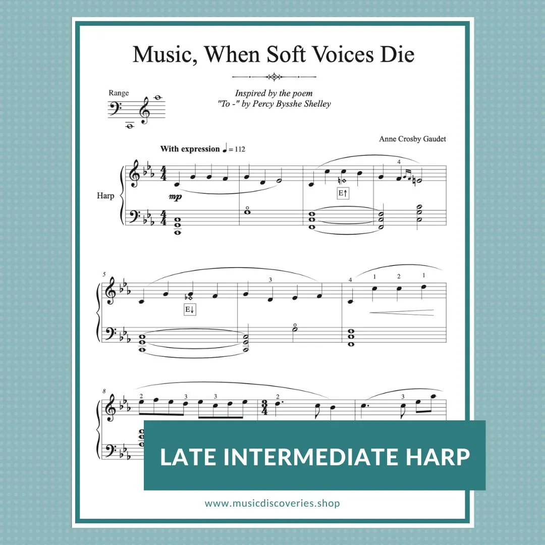 Music When Soft Voices Die, harp