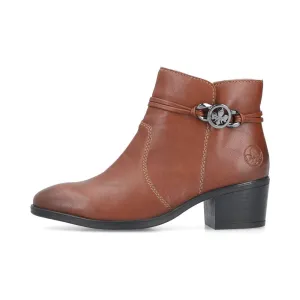 Rieker Ladies Boot 73970 Classic ankle boot with zip NUT 73970-22