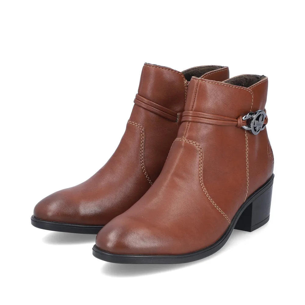 Rieker Ladies Boot 73970 Classic ankle boot with zip NUT 73970-22