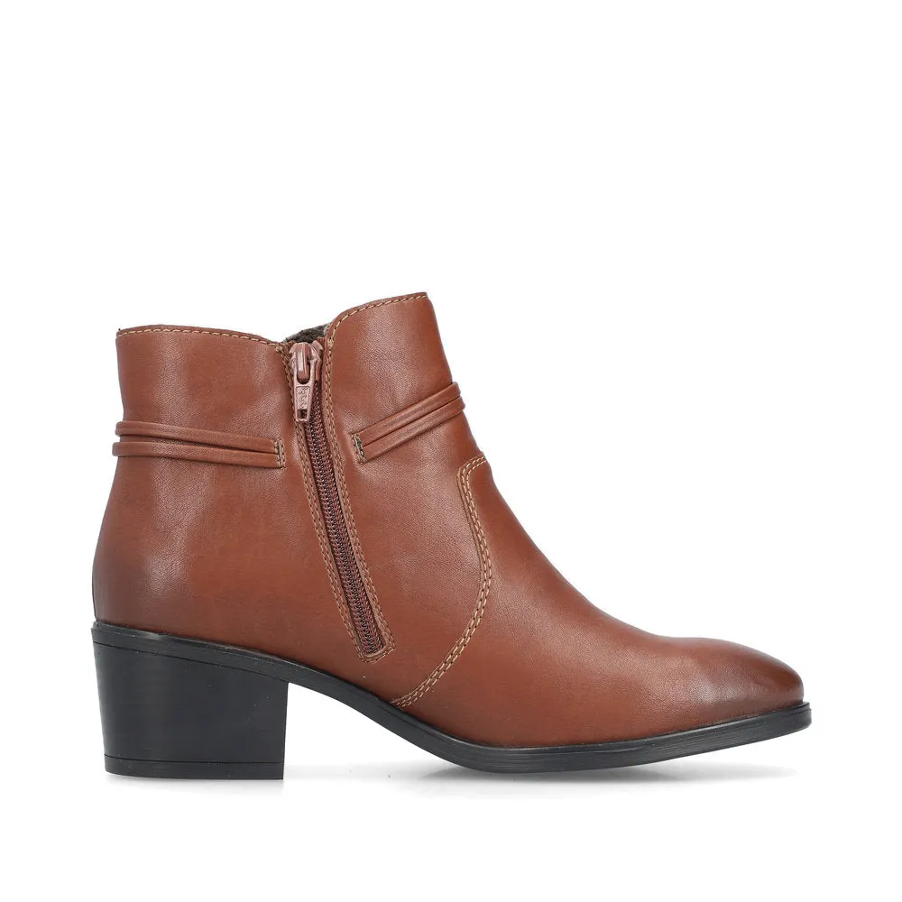 Rieker Ladies Boot 73970 Classic ankle boot with zip NUT 73970-22