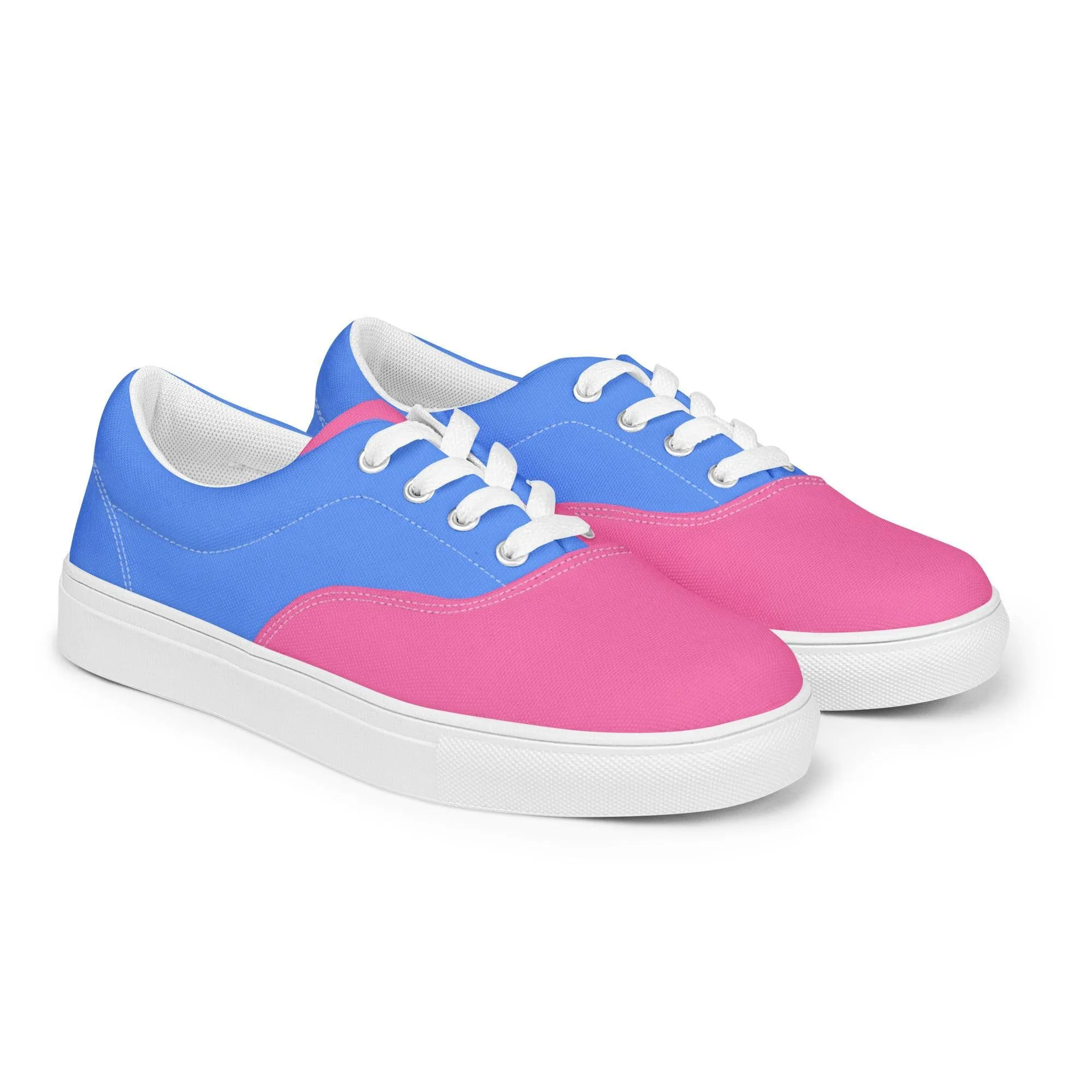 Sechia Color Block Lace Up Canvas Sneakers