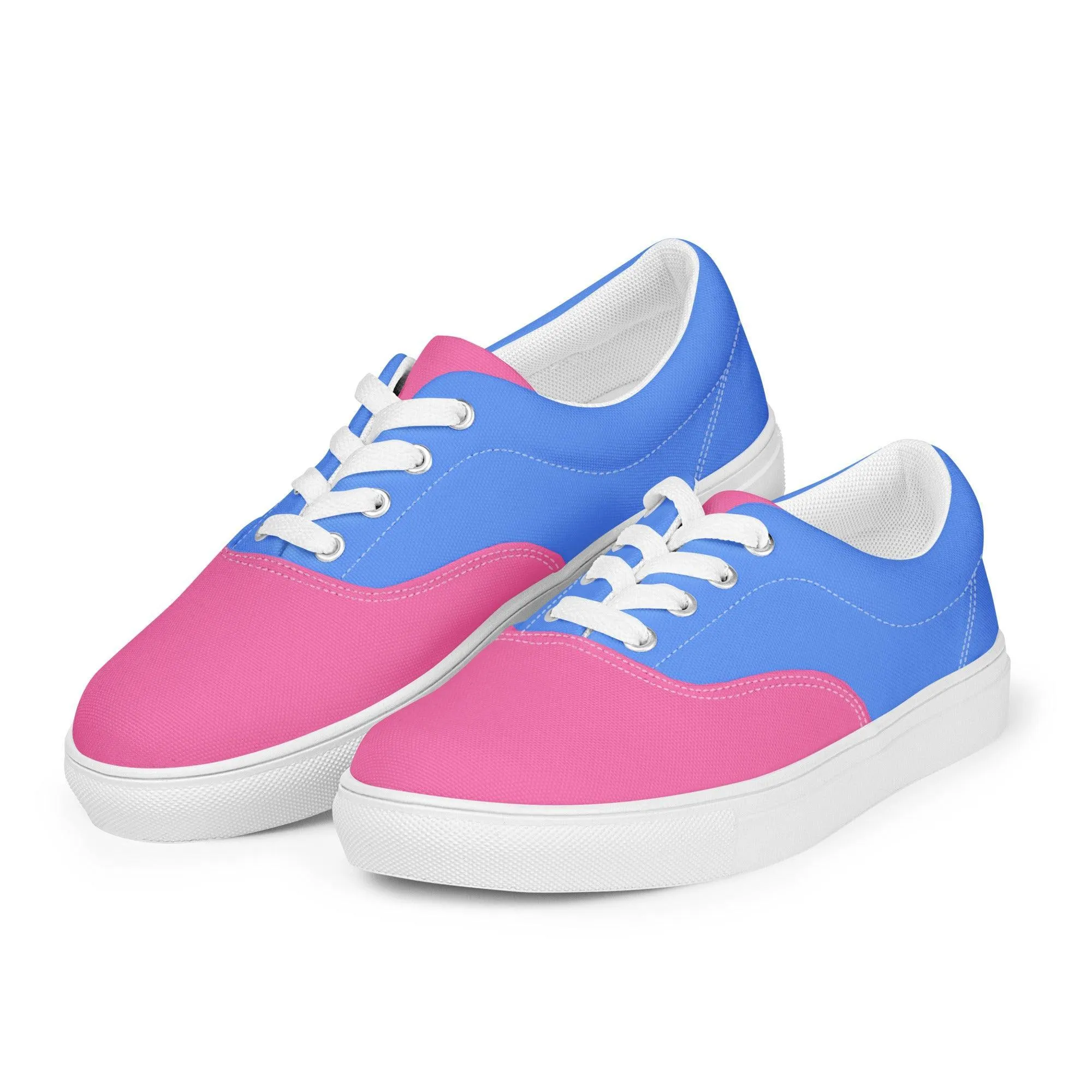 Sechia Color Block Lace Up Canvas Sneakers