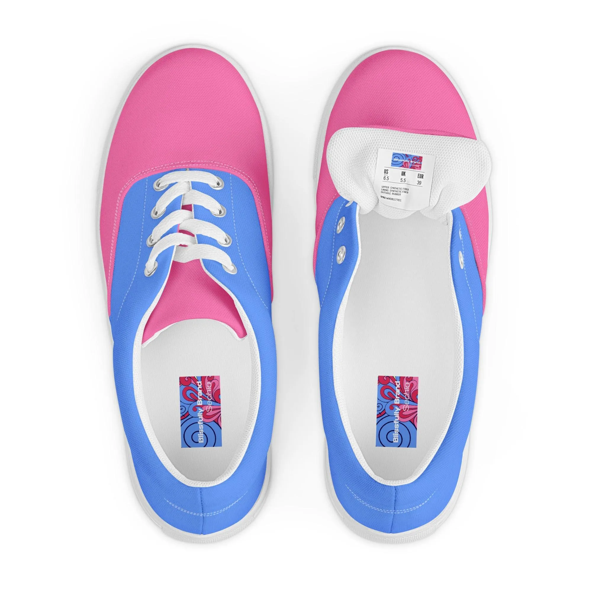 Sechia Color Block Lace Up Canvas Sneakers