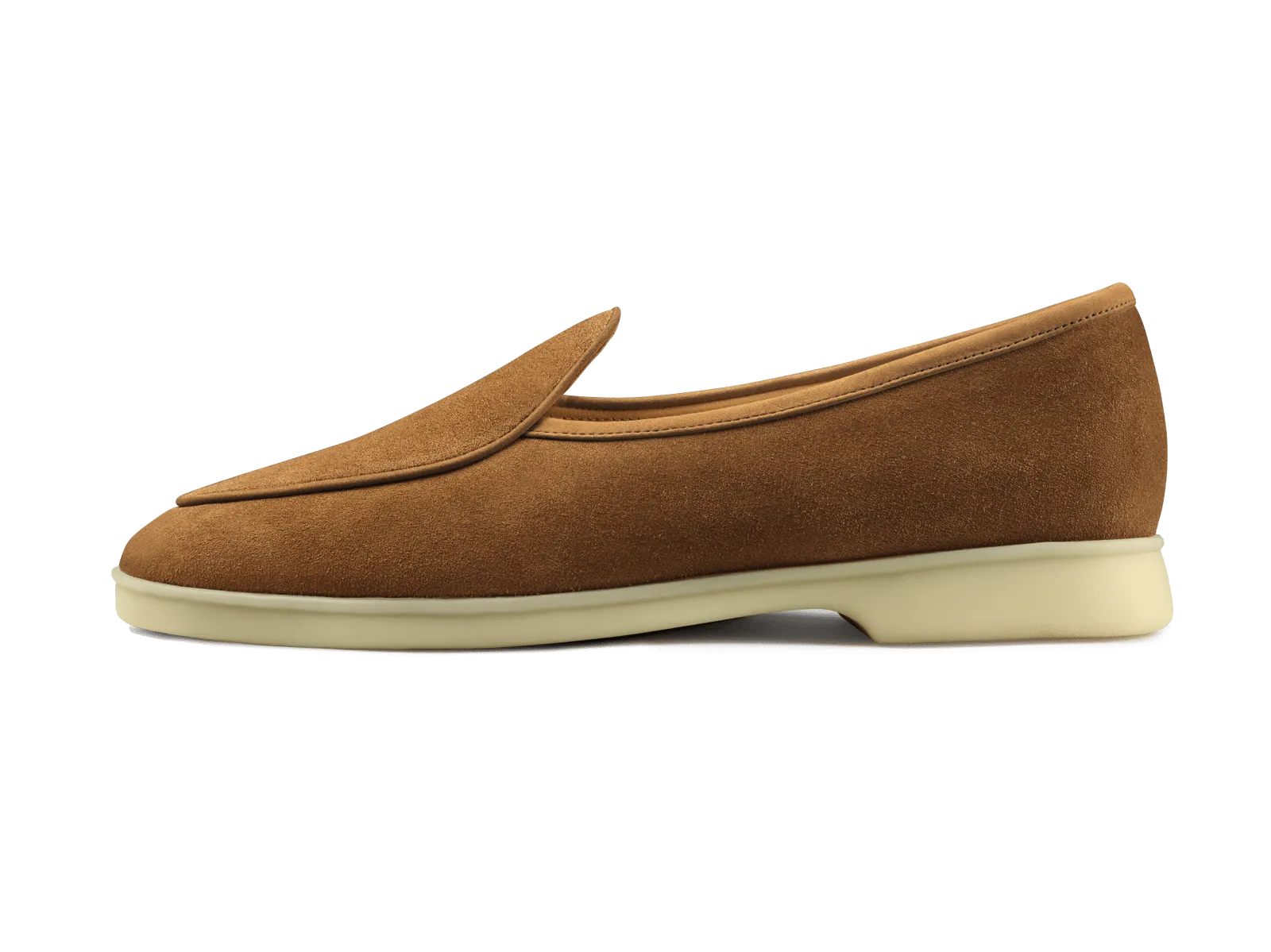 Stride Loafers in Earth Glove Suede Natural Sole