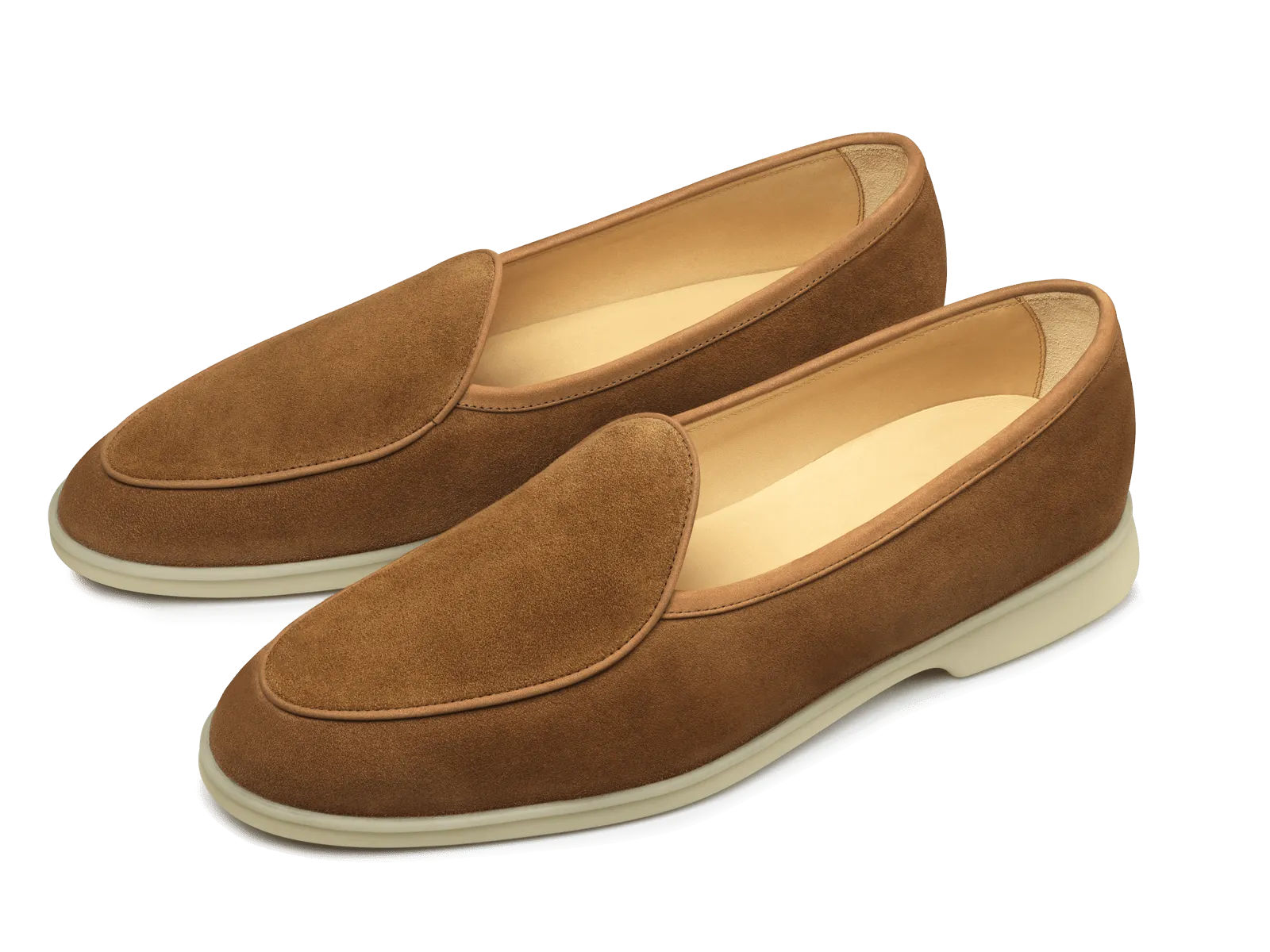 Stride Loafers in Earth Glove Suede Natural Sole
