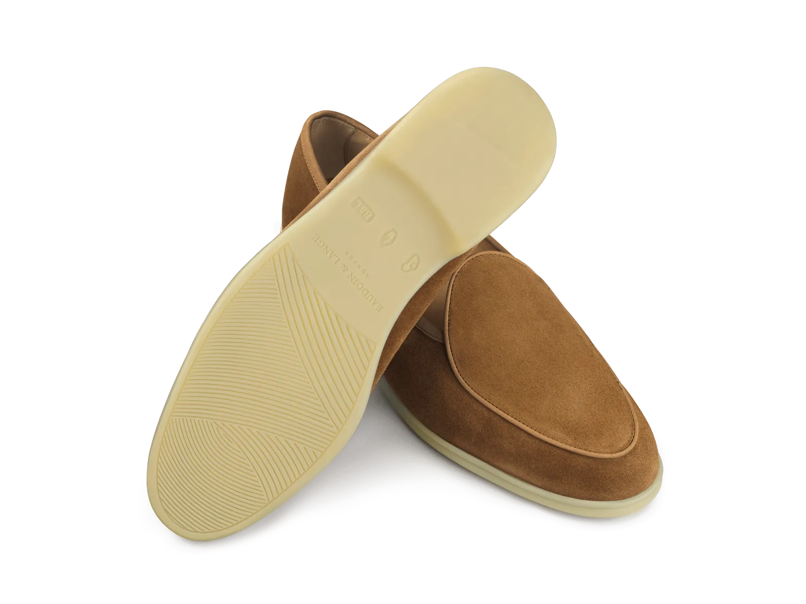 Stride Loafers in Earth Glove Suede Natural Sole